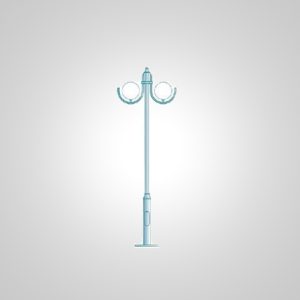 עמוד פלדה דקורטיבי-סמולפול